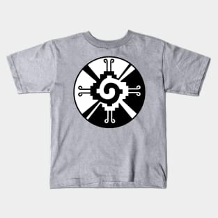 Galactic Butterfly Hunab Ku - aztec symbol Kids T-Shirt